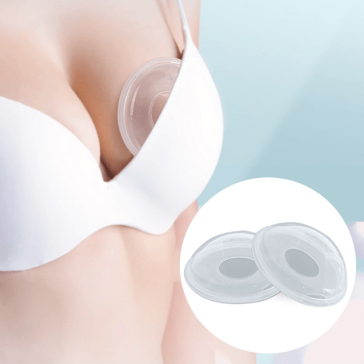 Breast Shells, 2 Pack Nursing Cups, Milk Saver, Protect Sore Nipples For  Breastfeeding, Collect Breastmilk Leaks For Nursing Moms, Soft And Flexible  Silicone Material, Reusable 