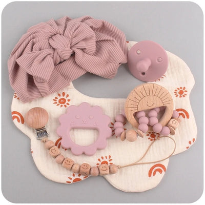 Baby Girl Bow & Teething Set - Skaldo & Malin