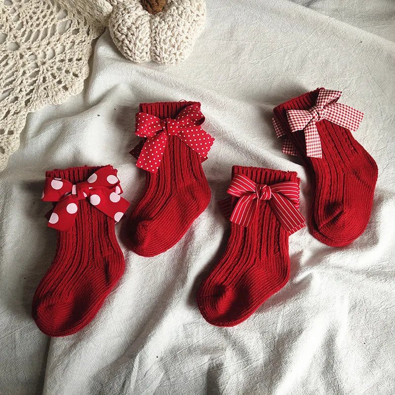 Baby Girl Soft Christmas Socks 0 - 5 Years - Skaldo & Malin