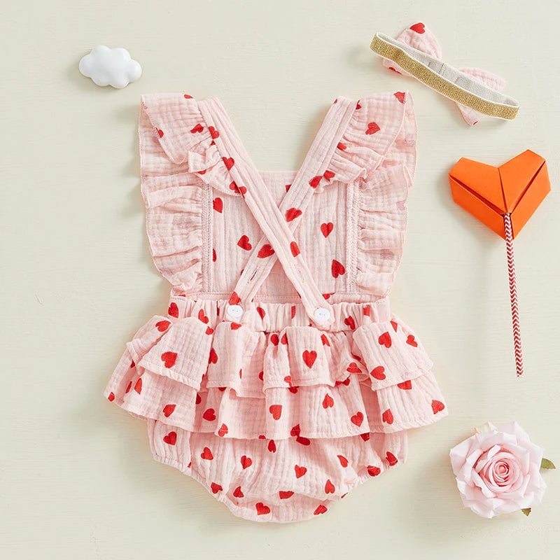 Flutter Sleeves Romper & Headband Set - Skaldo & Malin