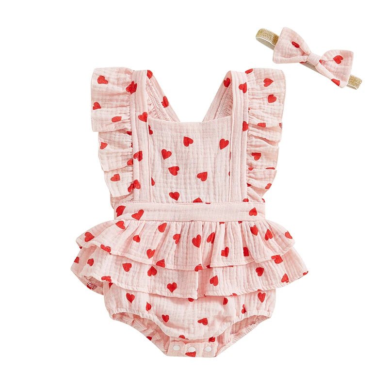 Flutter Sleeves Romper & Headband Set - Skaldo & Malin