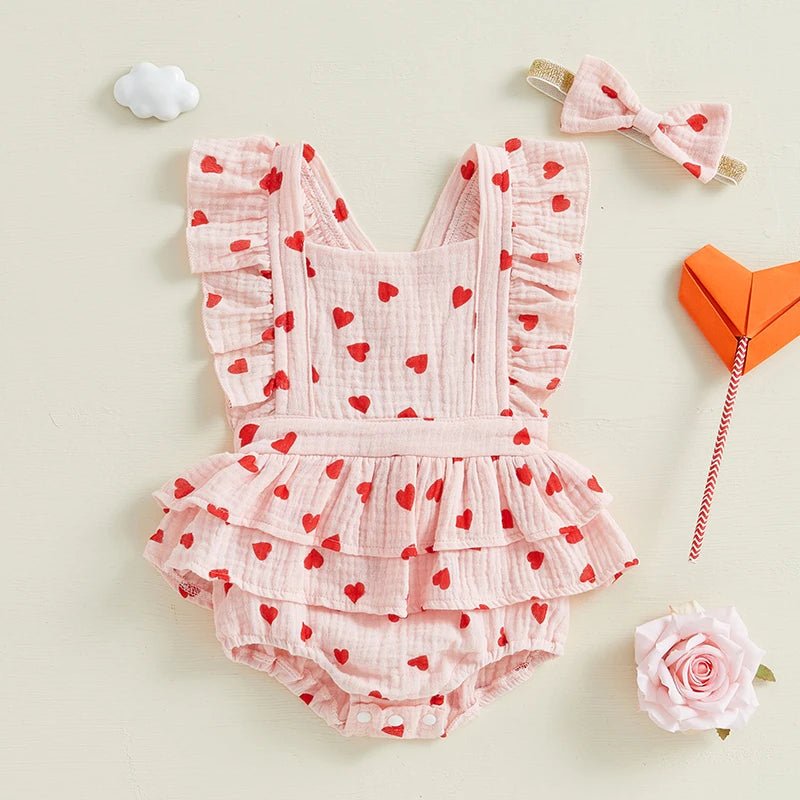 Flutter Sleeves Romper & Headband Set - Skaldo & Malin