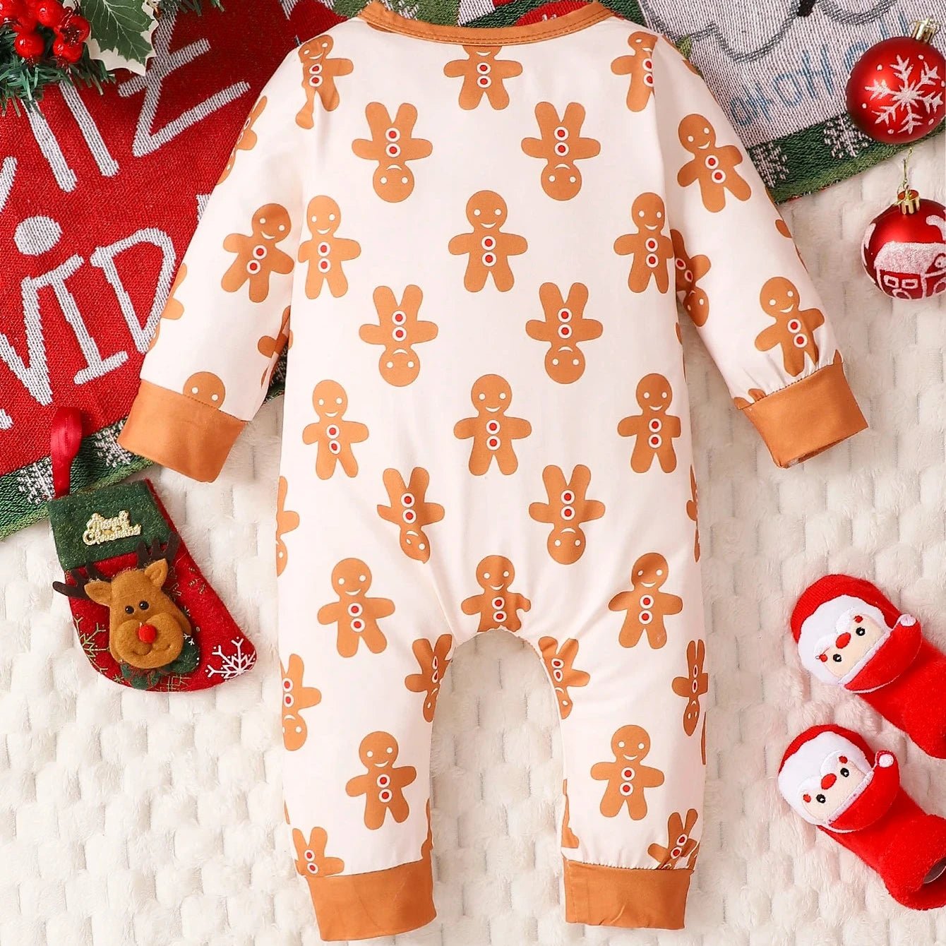 Ginger Breadman Jumpsuit Baby 3 - 18 Months - Skaldo & Malin