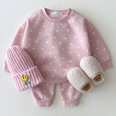 Hearts Sweater & Pants Set - Skaldo & Malin