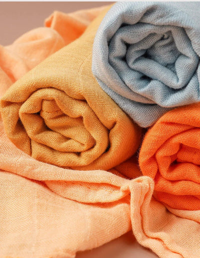 Muslin Bamboo Cotton Blanket 5 - Pack Set - Skaldo & Malin