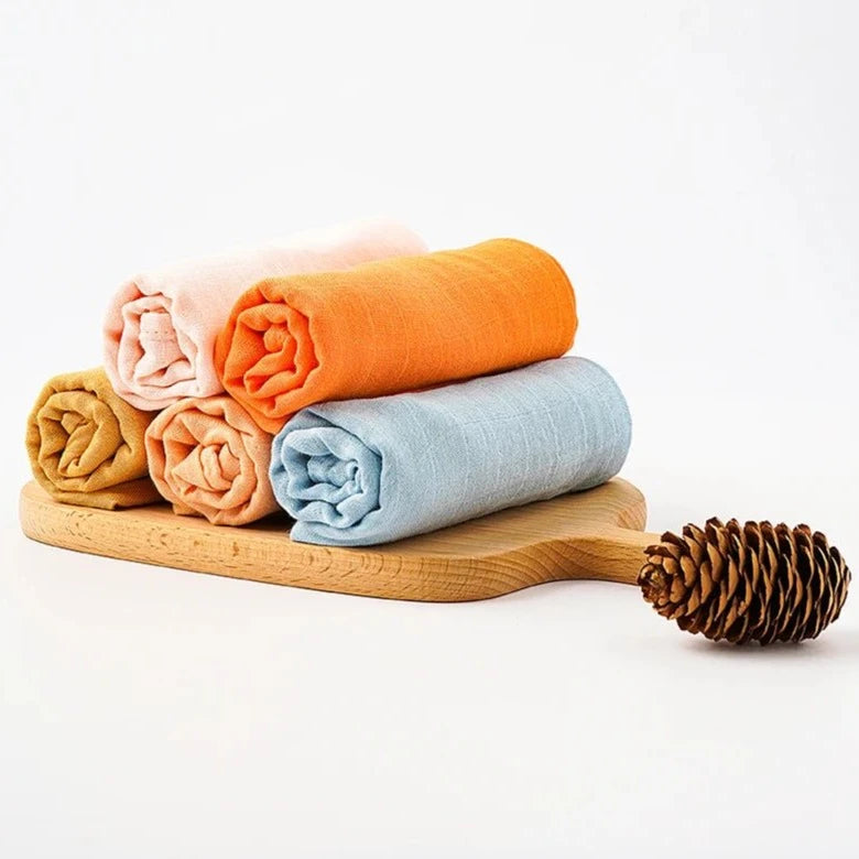 Muslin Bamboo Cotton Blanket 5 - Pack Set - Skaldo & Malin