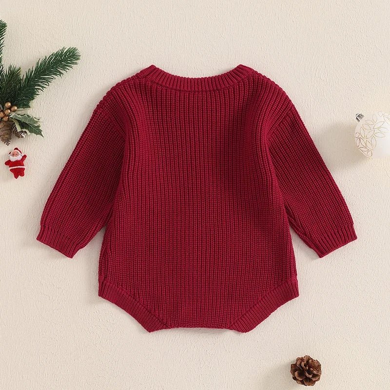 My First Christmas Long Sleeve Knitted Romper Baby Toddler 3 - 18 Months - Skaldo & Malin