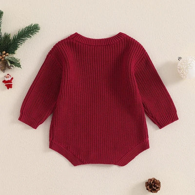 My First Christmas Long Sleeve Knitted Romper Baby Toddler 3 - 18 Months - Skaldo & Malin