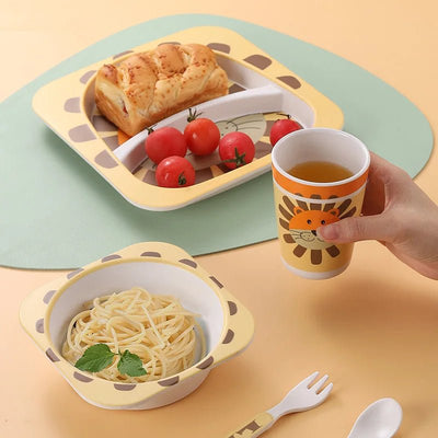 Natural Bamboo Toddler Feeding Set - Skaldo & Malin