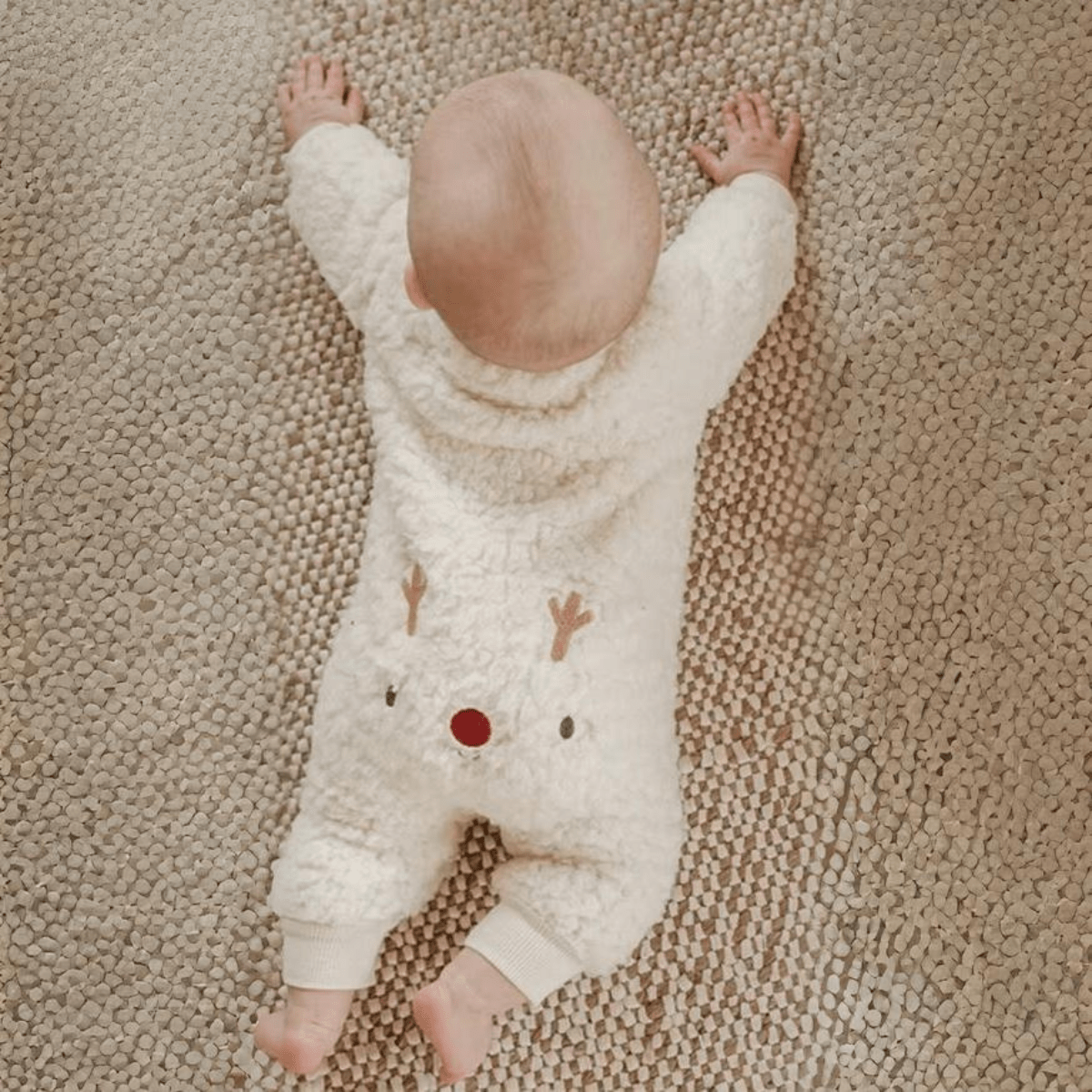 Reindeer Fleece Jumpsuit Baby Toddler 3 - 18 Months - Skaldo & Malin