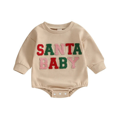 Santa Baby Long Sleeve Romper Baby Toddler 0 - 18 Months - Skaldo & Malin