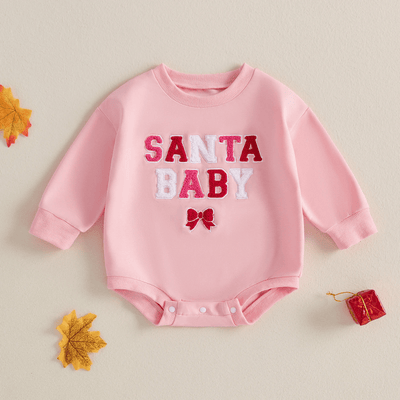 Santa Baby Long Sleeve Romper Baby Toddler 0 - 18 Months - Skaldo & Malin