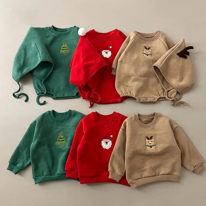 Christmas Bodysuit With Elf Hat Baby Toddler 0-3 Years - Skaldo & Malin