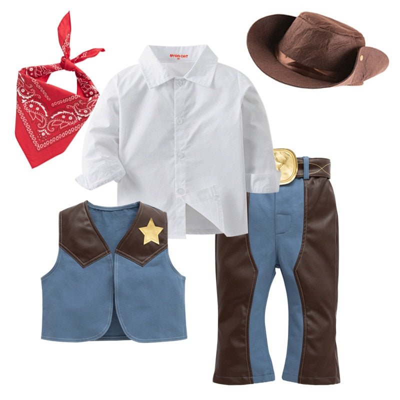 Cowboy Costume Set Halloween Christmas Baby Toddler Kid 0-10 Years Old - Skaldo & Malin