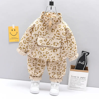 Leopard Print Tracksuit Set Clothing Baby Kids Toddler 0-4 Years - Skaldo & Malin