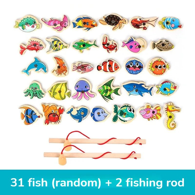 Montessori Wooden Magnetic Fishing Toys – Skaldo & Malin