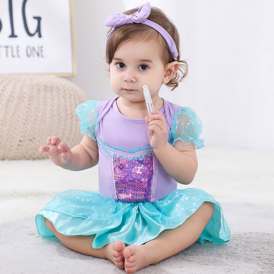 Princess Dress & Headband Set Halloween Christmas Baby Toddler 3-24 Months - Skaldo & Malin